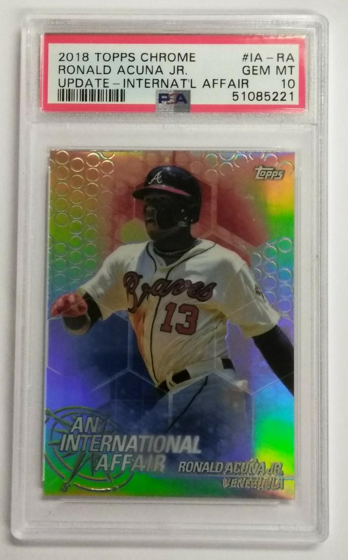 2018 Topps Chrome update #IA-RA Ronald Acuna jr PSA10 (1 of 2)