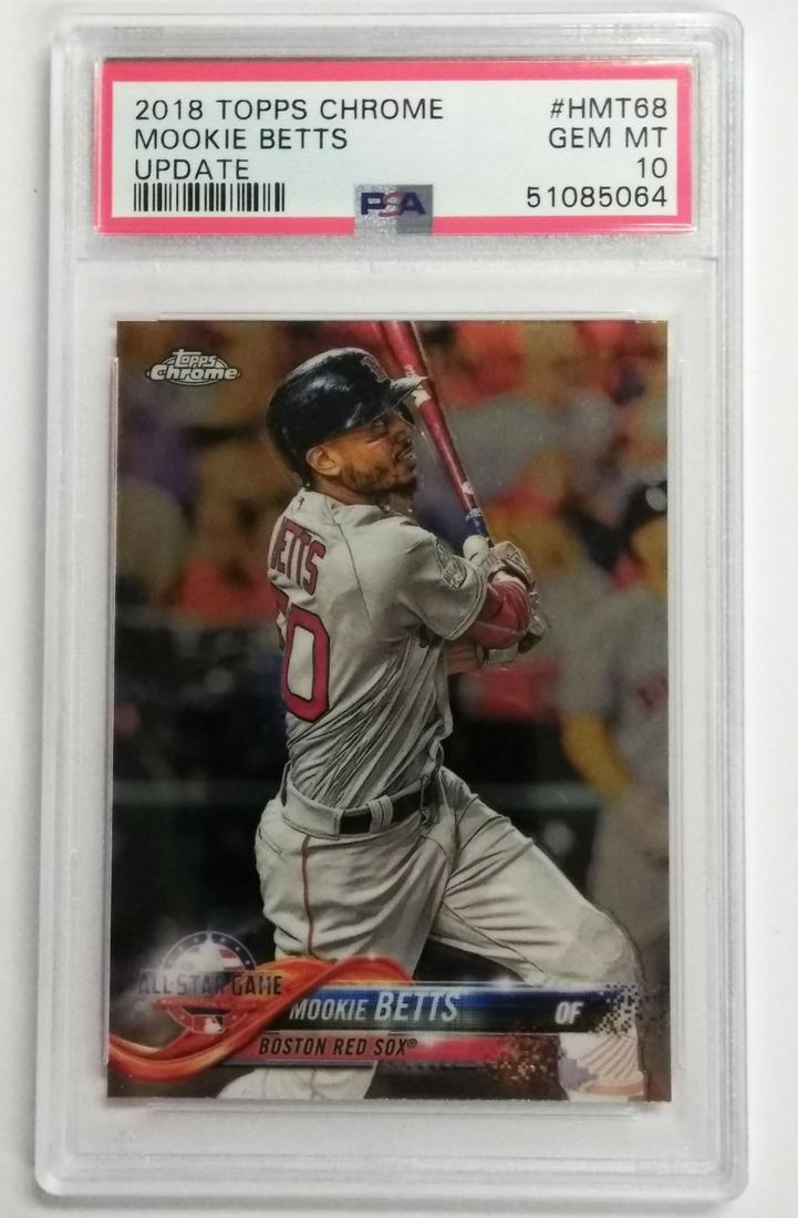 2018 Topps Chrome Update #Hmt68 Mookie Betts PSA10 (1 of 2)