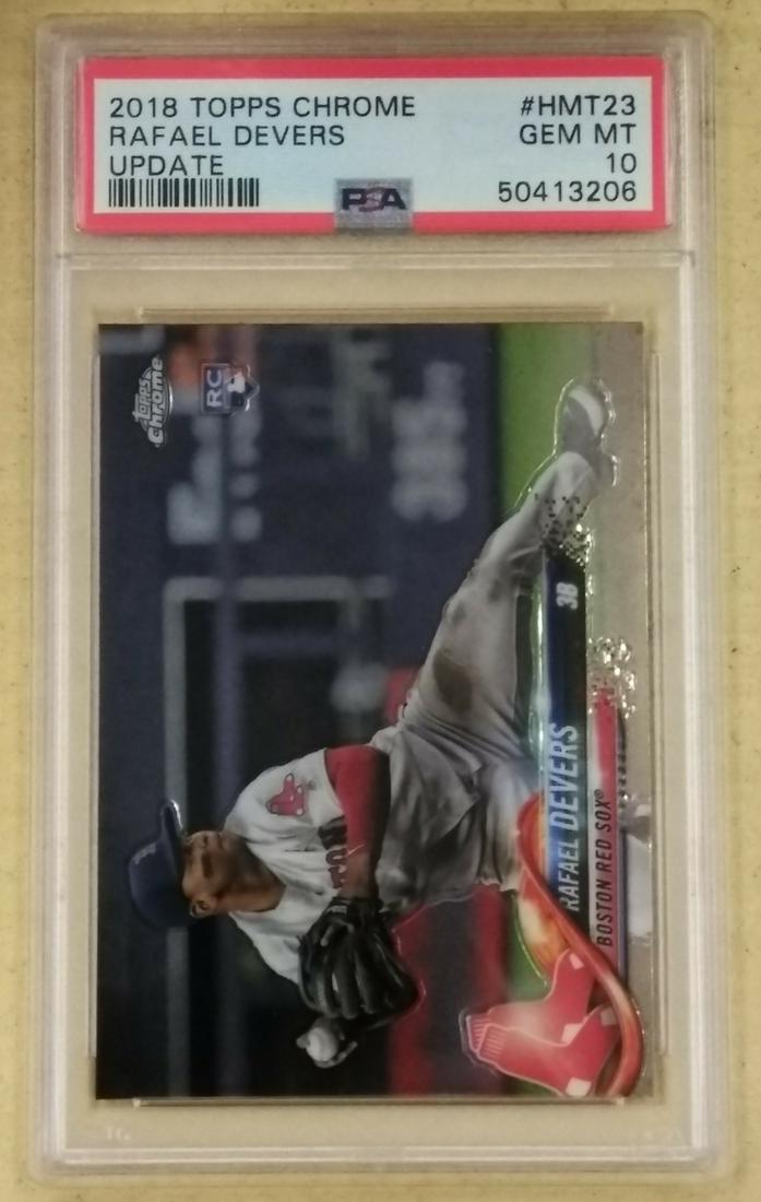2018 Topps Chrome Update #Hmt23 Rafael Devers Psa10 (1 of 2)