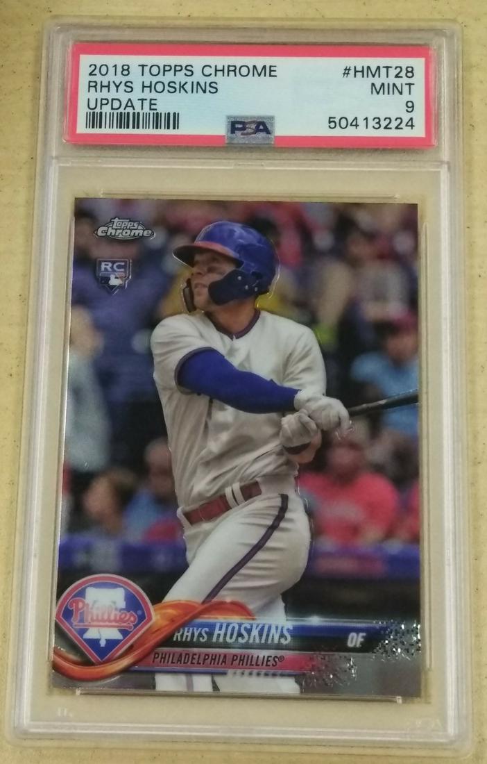 2018 Topps Chrome Update #Hmt28 Rhys Hoskins PSA9 (1 of 2)