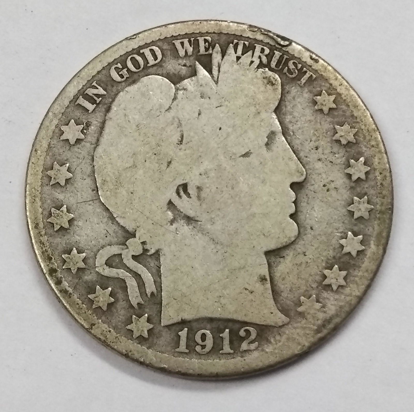 1912-D Barber Half Dollar G Condition (1 of 2)