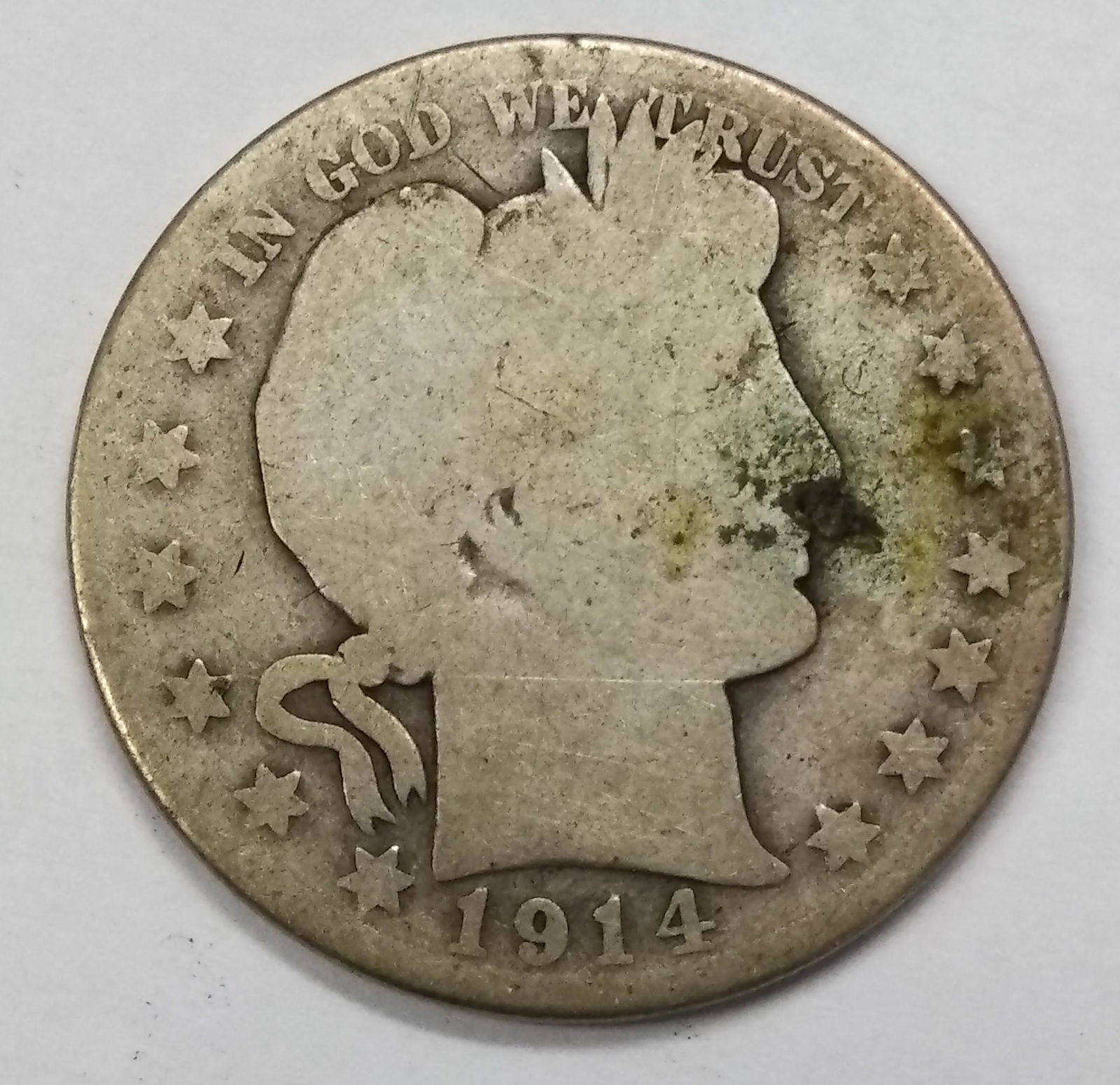 1914-S Barber Half Dollar G Condition (1 of 2)