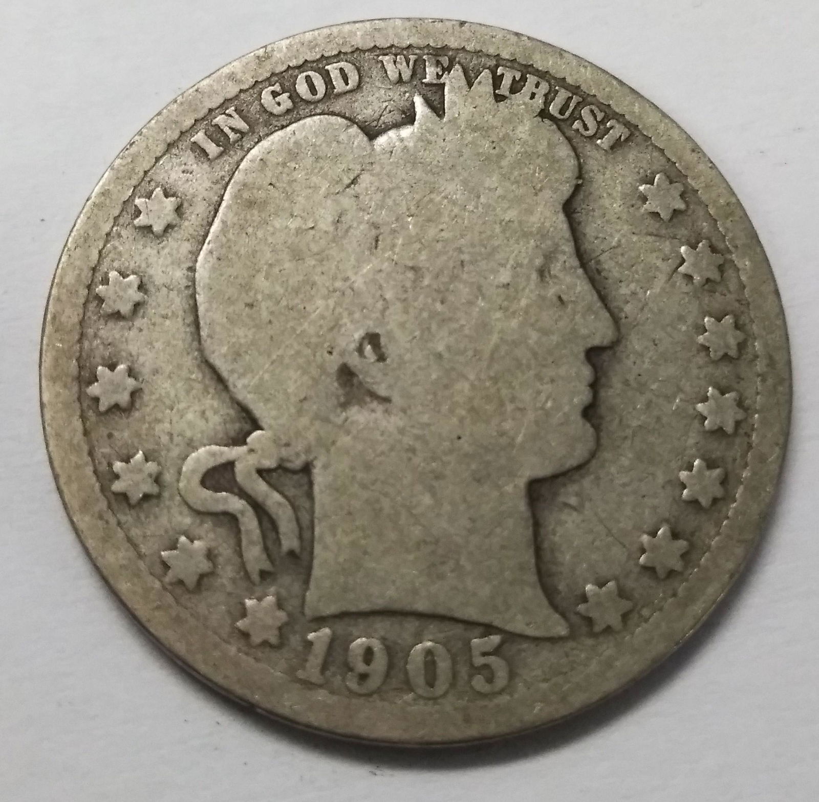 1905 Barber Quarter Dollar *90% Silver* (1 of 2)