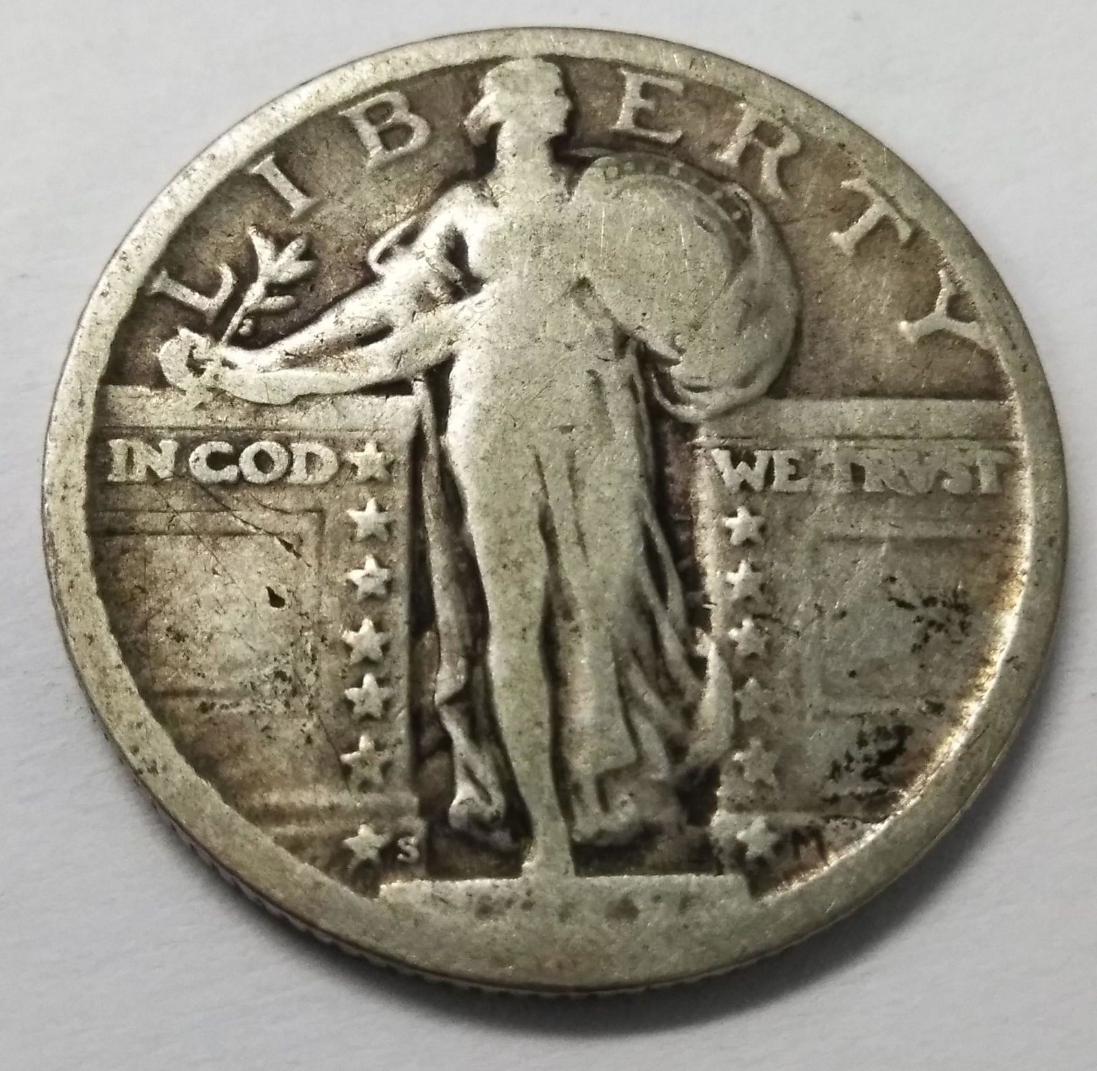 1918-S Standing Liberty Quarter *90% Silver* (1 of 2)