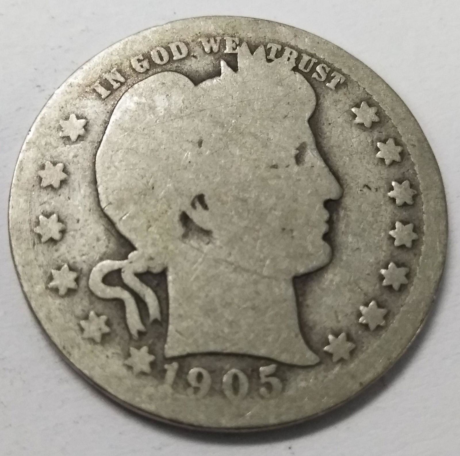1905 Barber Quarter Dollar *90% Silver* (1 of 2)