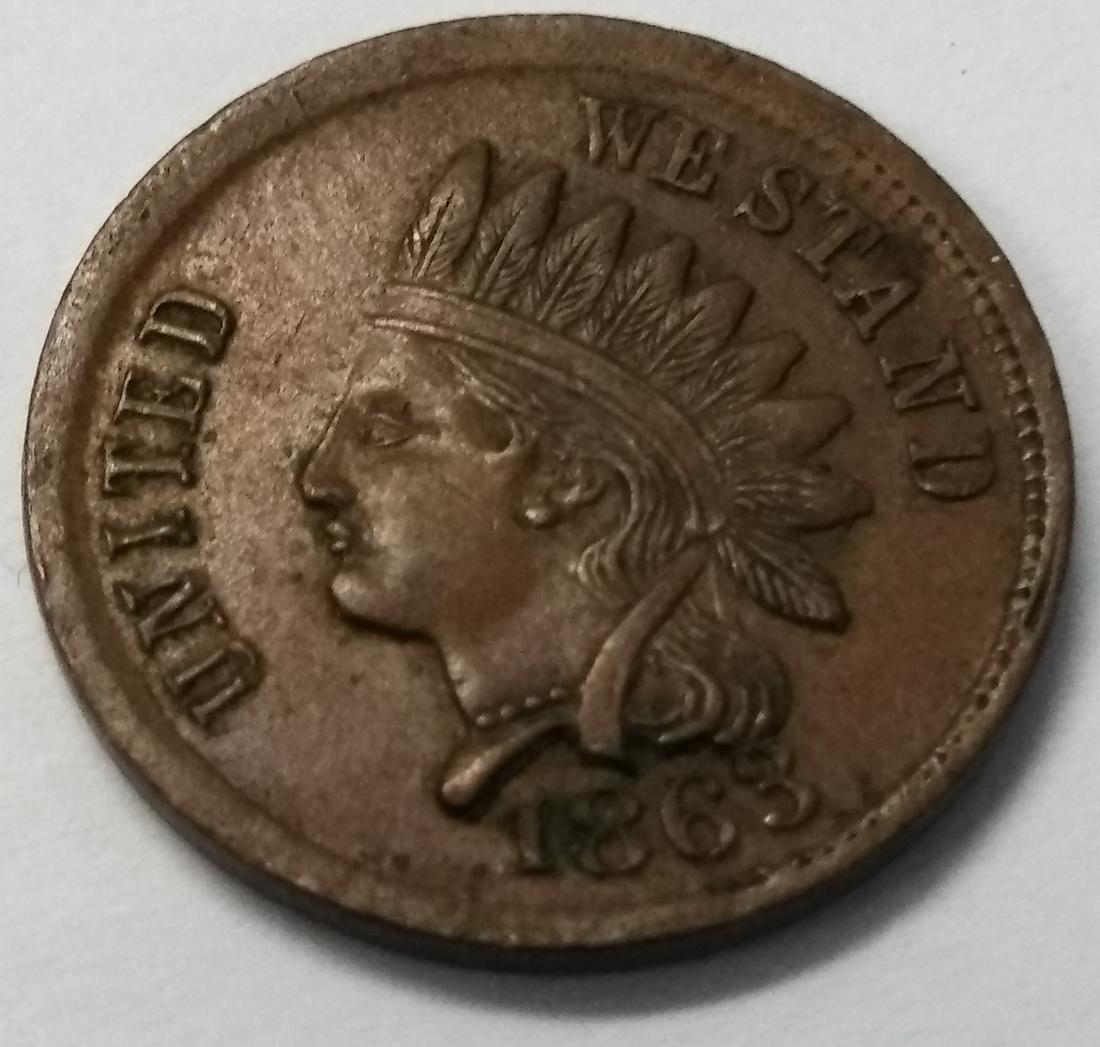 1863 "United We Stand" Broas Pie Baker NY Civil War: 1863 "United We Stand" Broas Pie Baker 131 41st Street NY Civil War Token