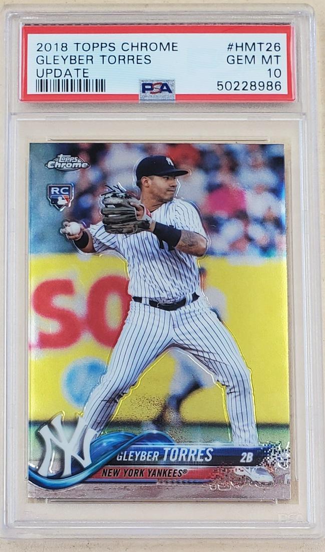 2018 Topps Chrome Update Gleyber Torres #HMT26 PSA 10 (1 of 2)