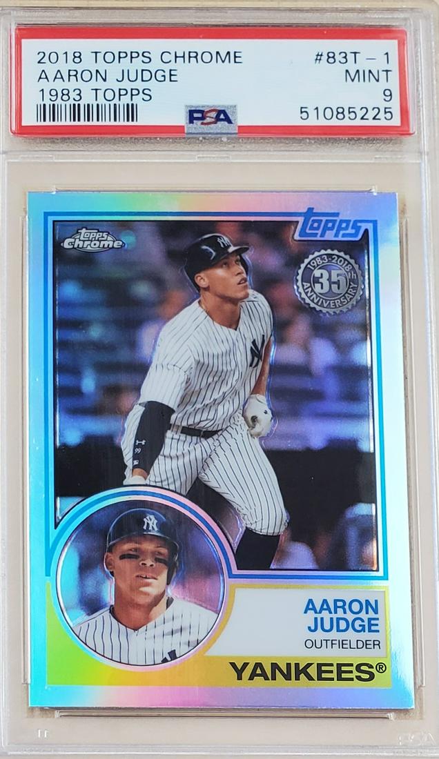 2018 Topps Chrome 1983 Topps Aaron Judge #83T-1 PSA 9 (1 of 2)