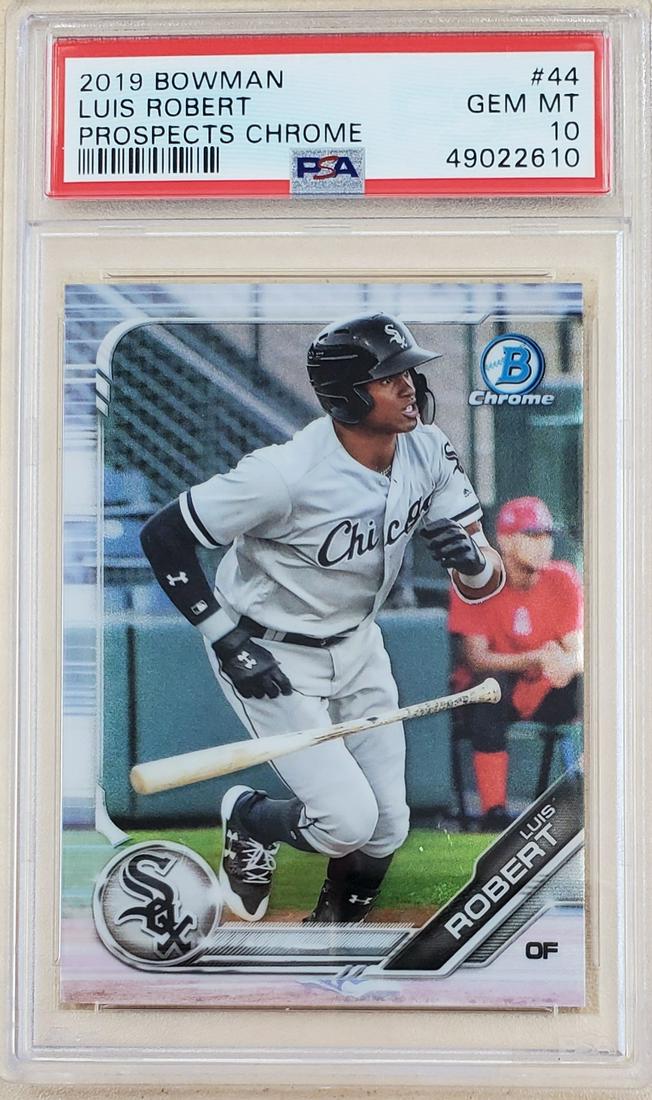 2019 Bowman Prospects Chrome Luis Robert #44 PSA 10 (1 of 2)
