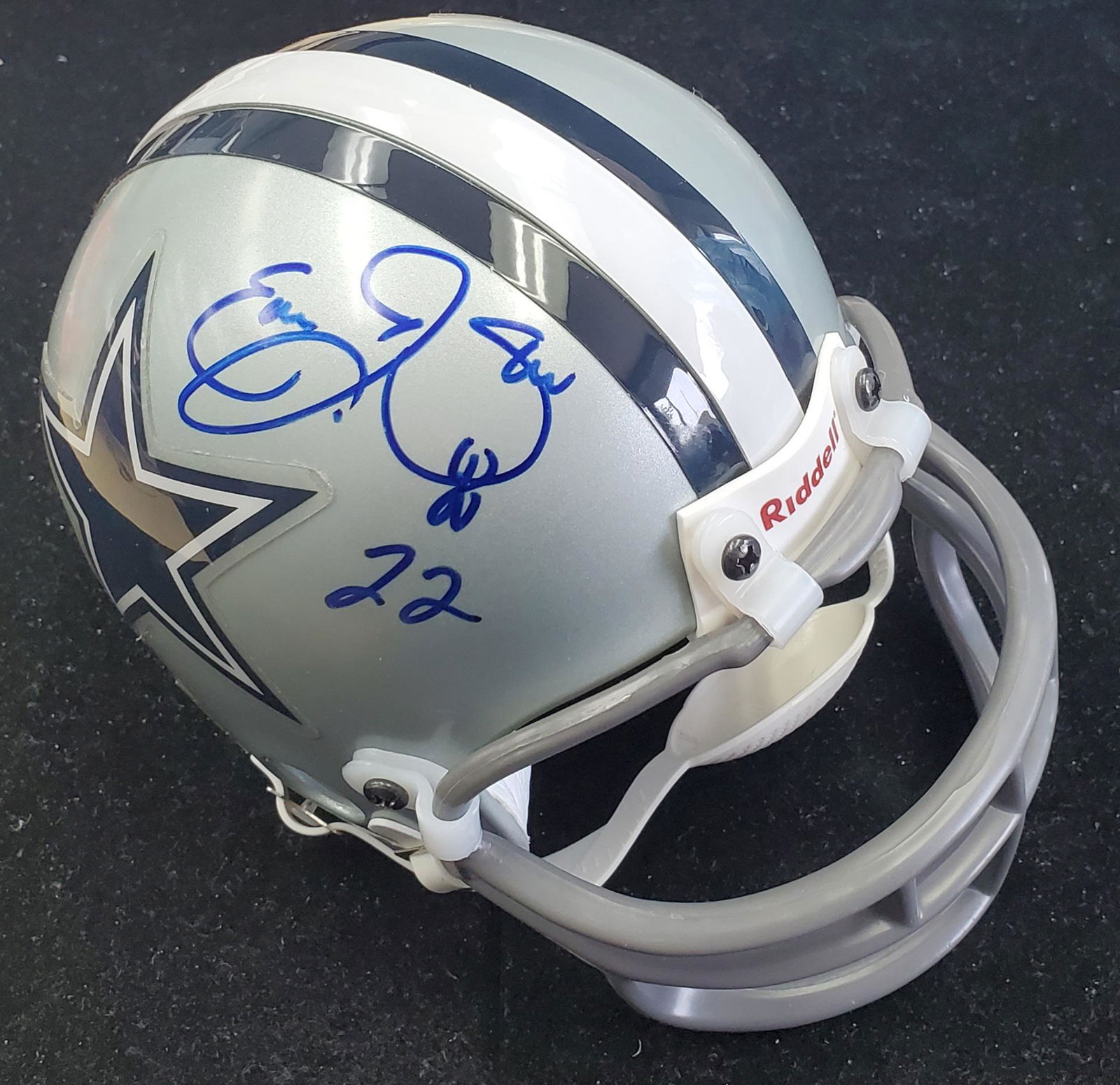 Emmit Smith Autographed Mini Helmet with COA (1 of 7)