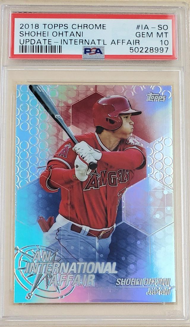 2018 Topps Chrome Update Shohei Ohtani Rookie PSA 10 (1 of 2)