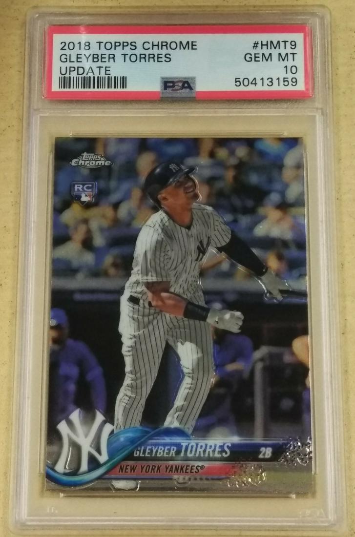 2018 Topps Chrome Update #Hmt9 Gleyber Torres PSA10 (1 of 2)