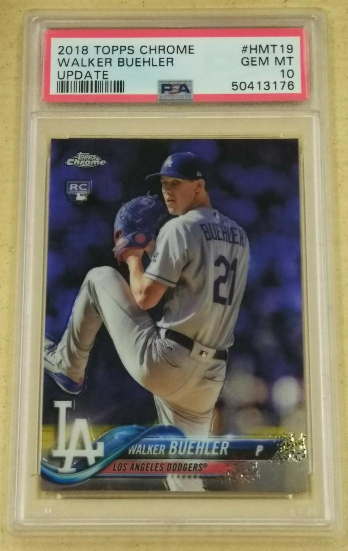 2018 Topps Chrome #HMT19 Walker Buehler PSA 10 GEM MT! (1 of 2)