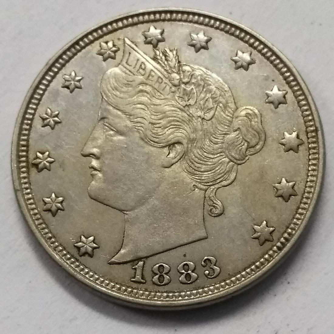 1883 V Nickel AU/MS (1 of 2)