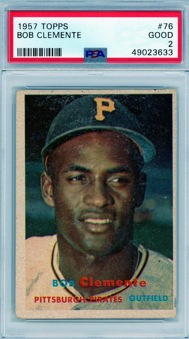 1957 TOPPS HOF BOB CLEMENTE #76 PSA GOOD (1 of 2)