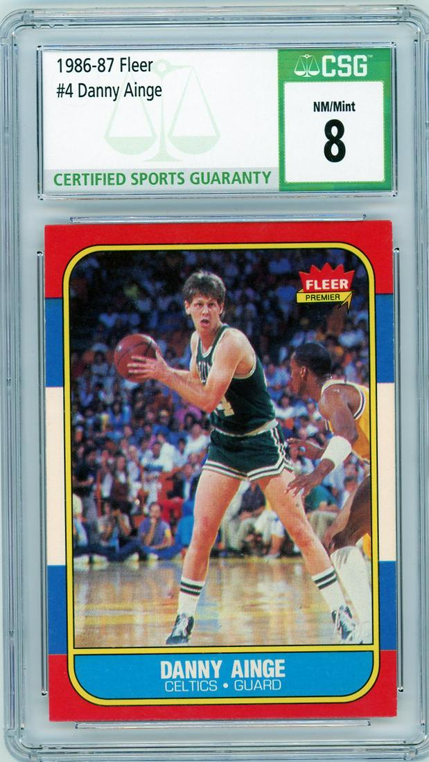 1986 FLEER #4 DANNY AINGE!! THIS CARD IS CSG GRADED!! (1 of 2)