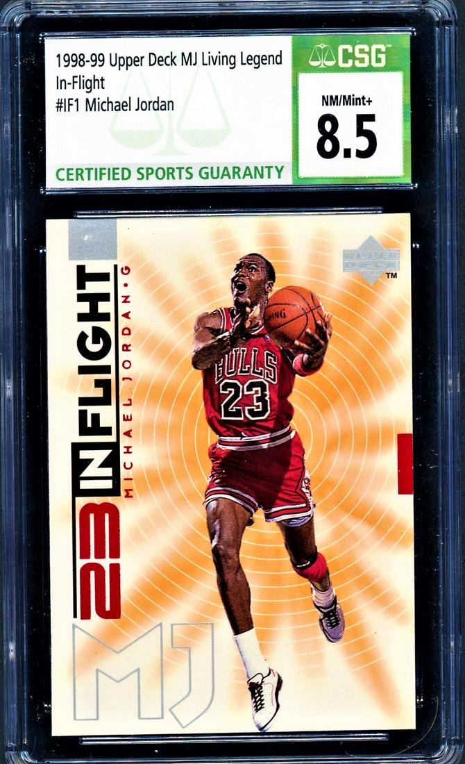 1998 Upper Deck HOF Michael Jordan In-Flight CSG Graded (1 of 2)