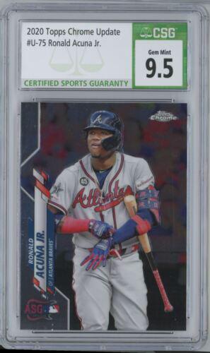 2020 Topps Chrome Update Ronald Acuna Jr #U-75 CSG 9.5 (1 of 2)