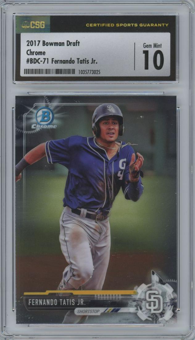 2017 Bowman Draft Chrome Fernando Tatis Jr. #BDC-71  CSG 10 (1 of 2)