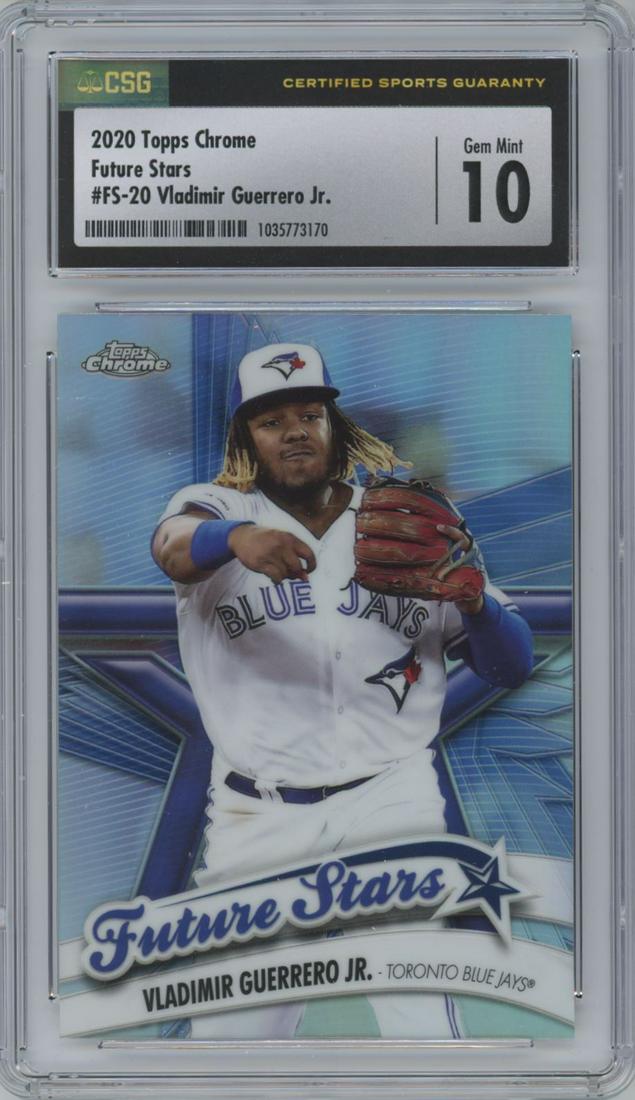 2020 Topps Chrome Future Stars Vladimir Guerrero Jr. #FS-20 CSG 10 (1 of 2)