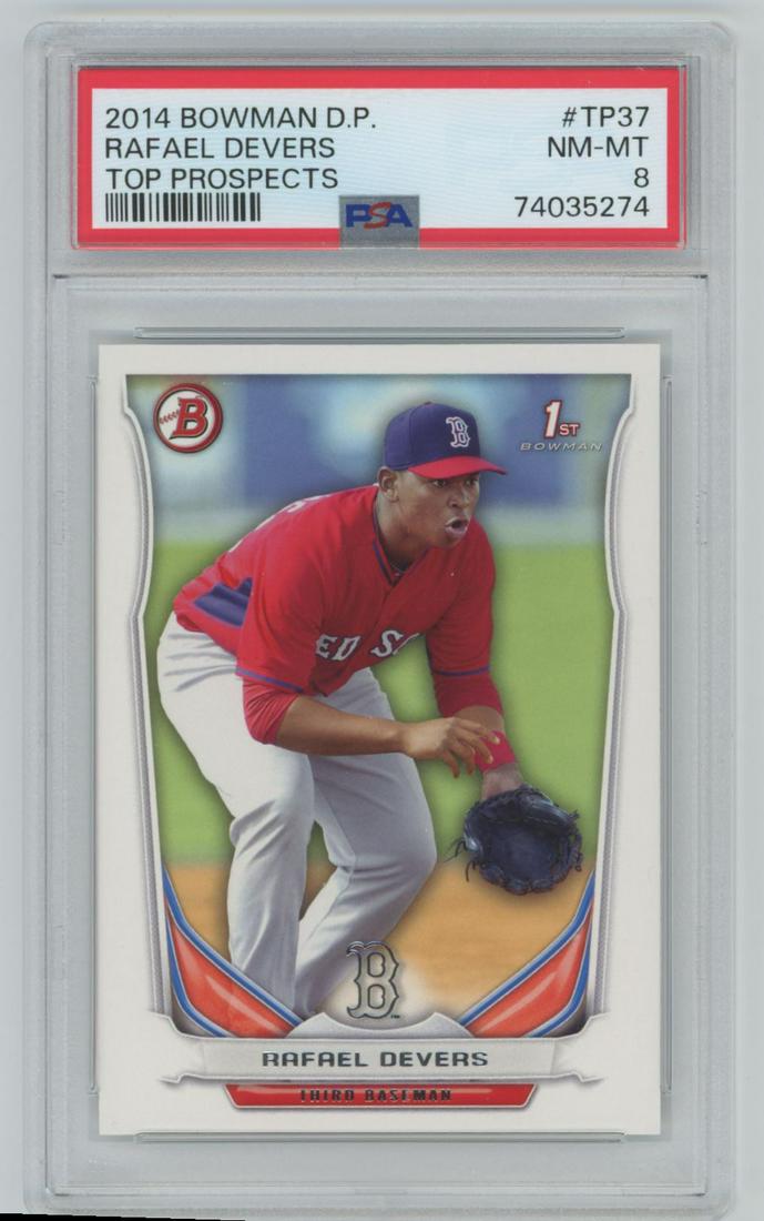 2014 Bowman Draft Picks Top Prospects Rafael Devers #TP-37 PSA 8 (1 of 2)