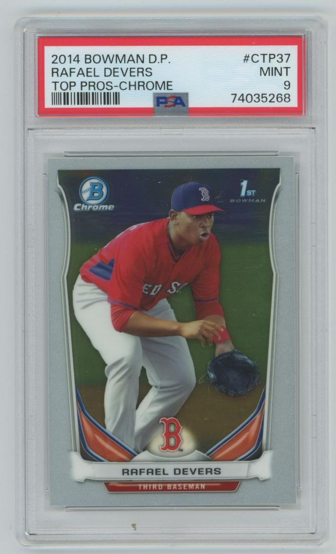2014 Bowman Draft Picks Top Prospects Chrome Rafael Devers #CTP-37 PSA 9 (1 of 2)