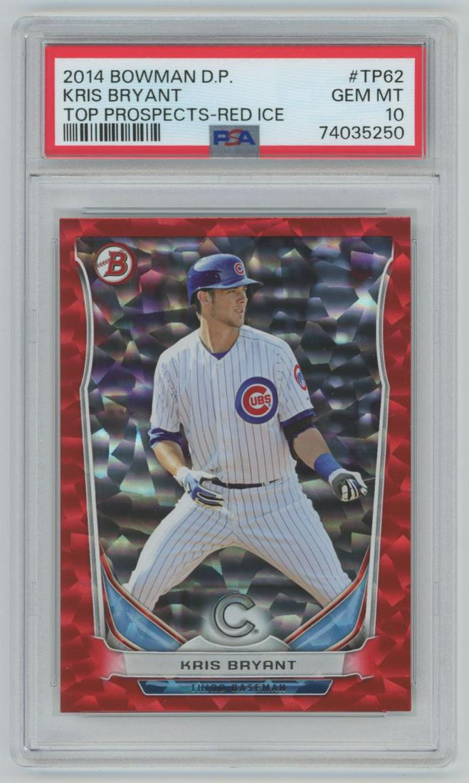 2014 Bowman Draft Picks Top Prospects RED ICE Kris Bryant #TP-62  111/150 PSA 10 (1 of 2)