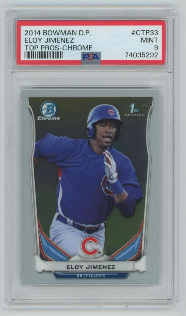 2014 Bowman Draft Picks Top Prospects Chrome Eloy Jimenez #CTP-33 PSA 9 (1 of 2)