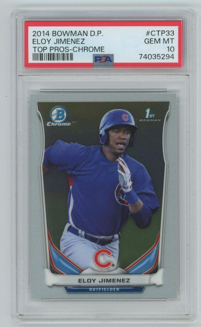 2014 Bowman Draft Picks Top Prospects Chrome Eloy Jimenez #CTP-33 PSA 10 (1 of 2)