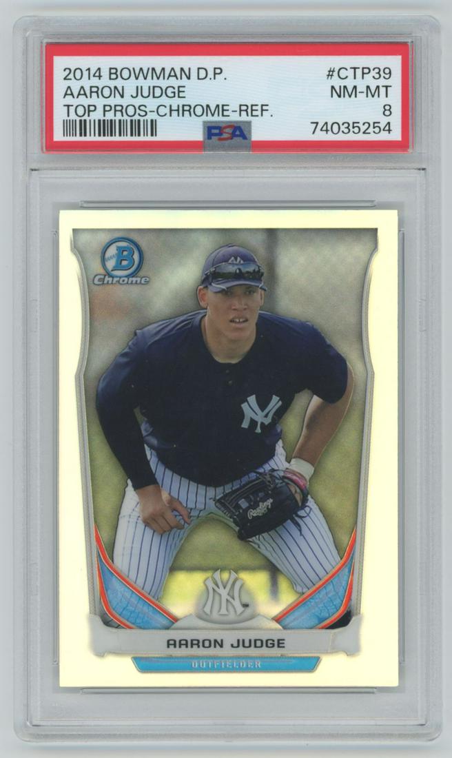 2014 Bowman Draft Picks Top Prospects Chrome REFRACTOR Aaron Judge  #CTP-39 PSA 8 (1 of 2)