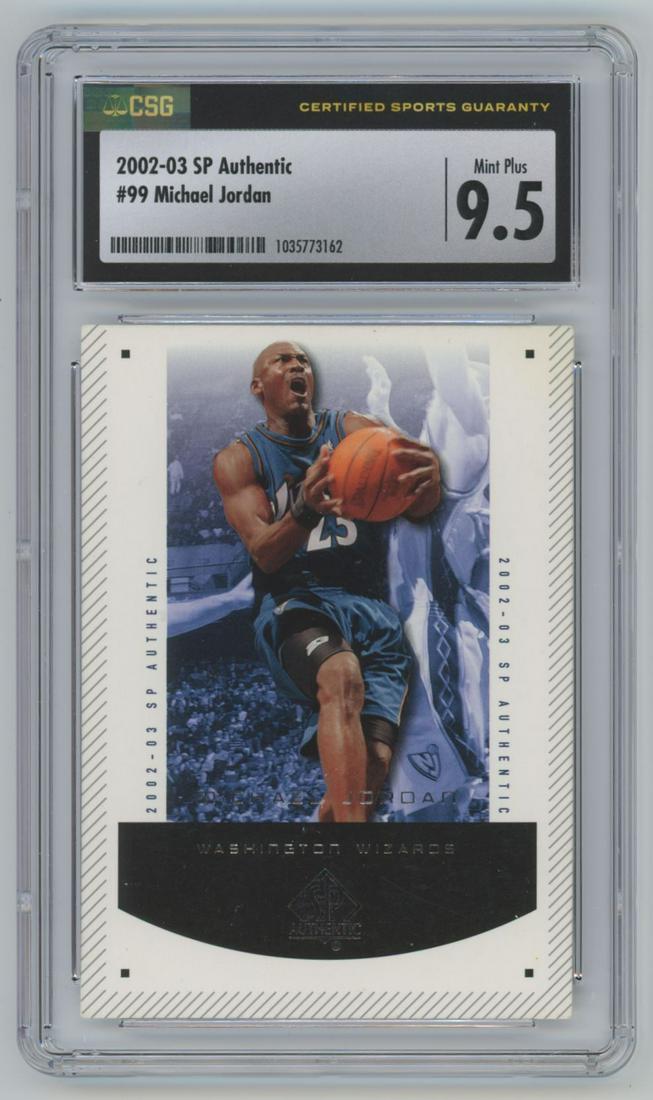 2002 SP Authentic 99 Michael Jordan CSG 9.5 (1 of 2)