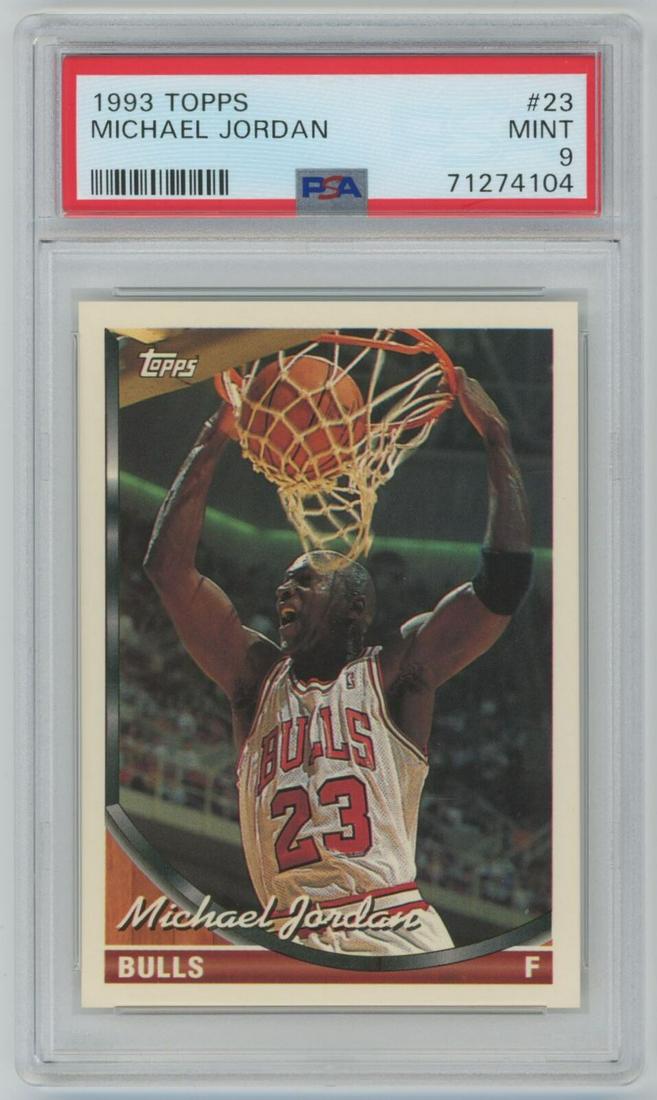 1993-94 Topps Michael Jordan Chicago Bulls #23  PSA 9 (1 of 2)