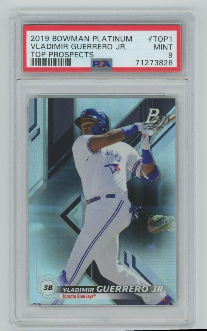 2019 Bowman Platinum Top Prospects Vladimir Guerrero Jr. Rookie  #TOP-1  PSA 9 (1 of 2)
