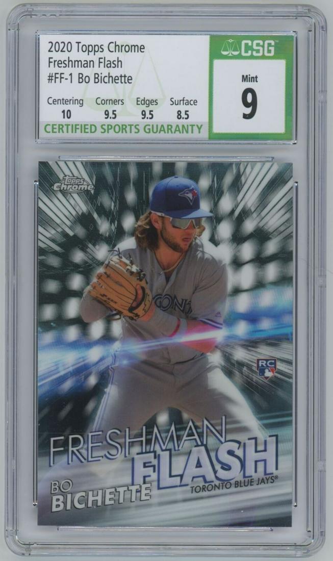 2020 Topps Chrome Freshman Flash Rookie Bo Bichette  #FF-1  CSG 9 (1 of 2)