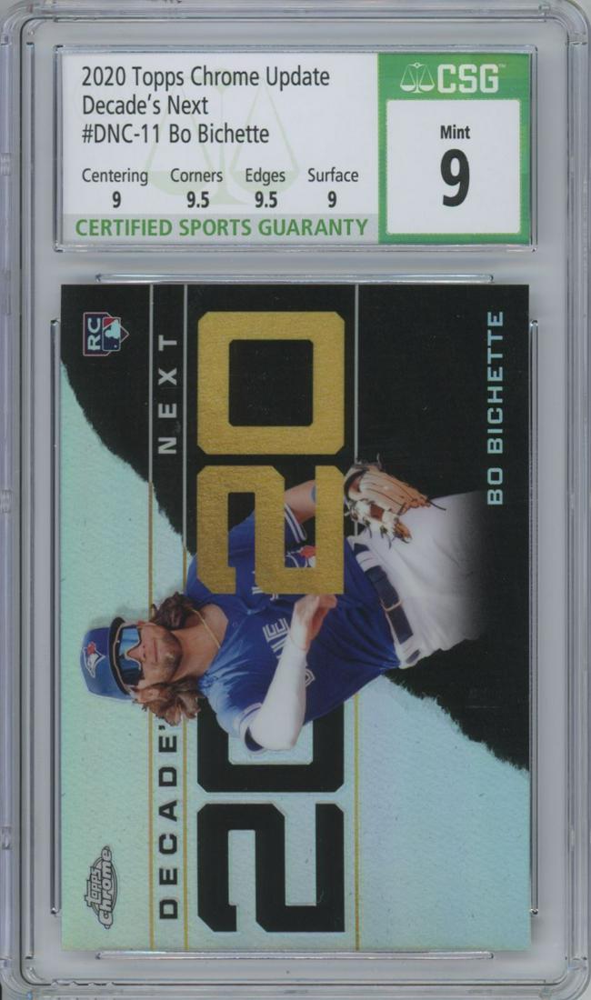 2020 Topps Chrome Update Decade's Next Rookie Bo Bichette  #DNC-11  CSG 9 (1 of 2)