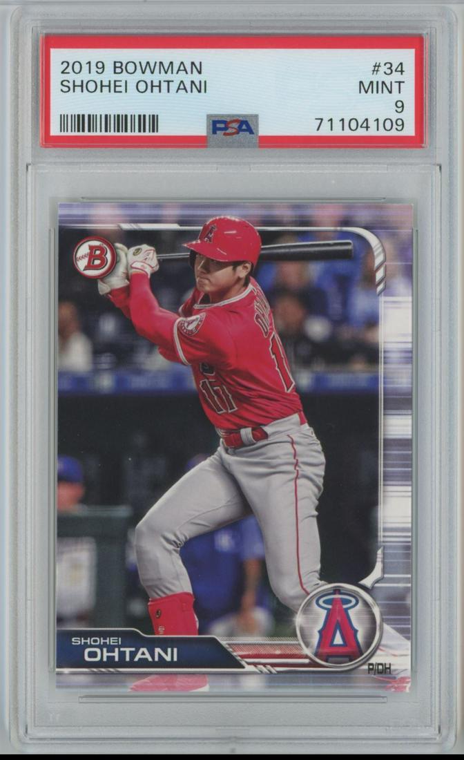 2019 Bowman Shohei Ohtani  Los Angeles Angels #34  PSA 9 (1 of 2)