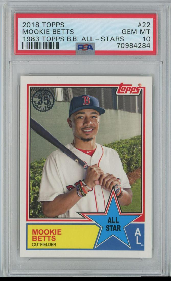 2018 Topps 1983 Baseball All Stars Mookie Betts  #22  PSA 10 (1 of 2)
