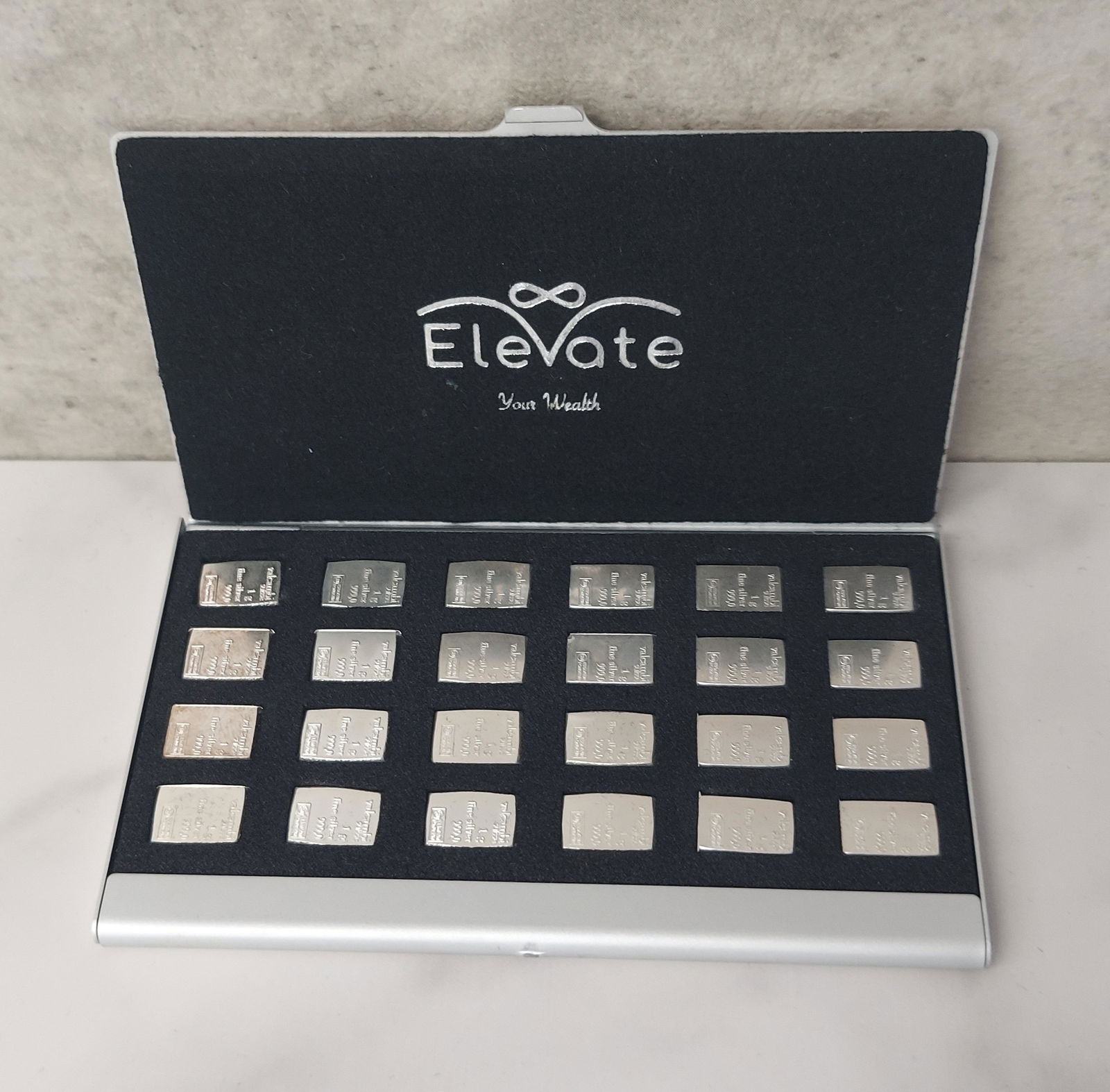 24 Elevate valcambi suisse .999 fine Silver 1 gram bars (1 of 4)