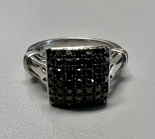 SJM Sterling Silver Black Diamond Ring (1 of 5)