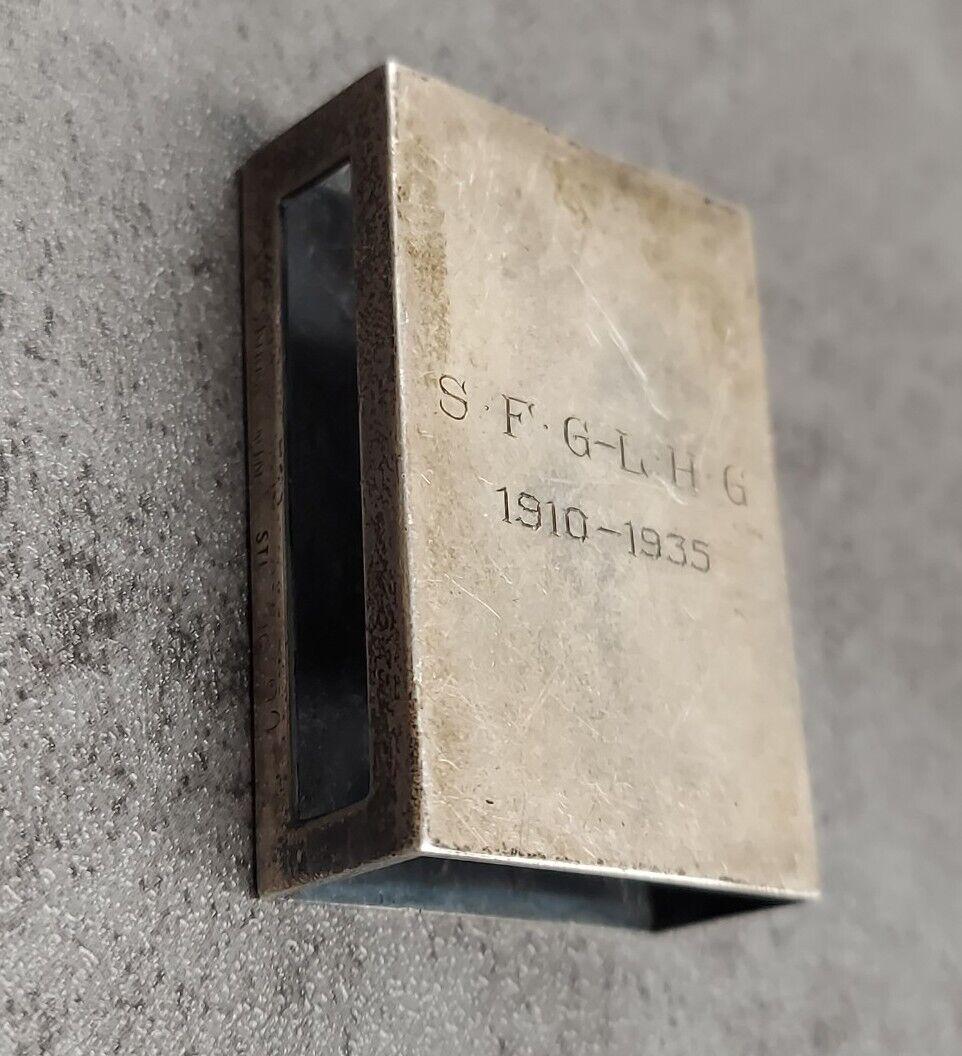 Sterling Silver Unique Vintage Scarf Pin/ Brooch Bow Floral Design (1 of 6)