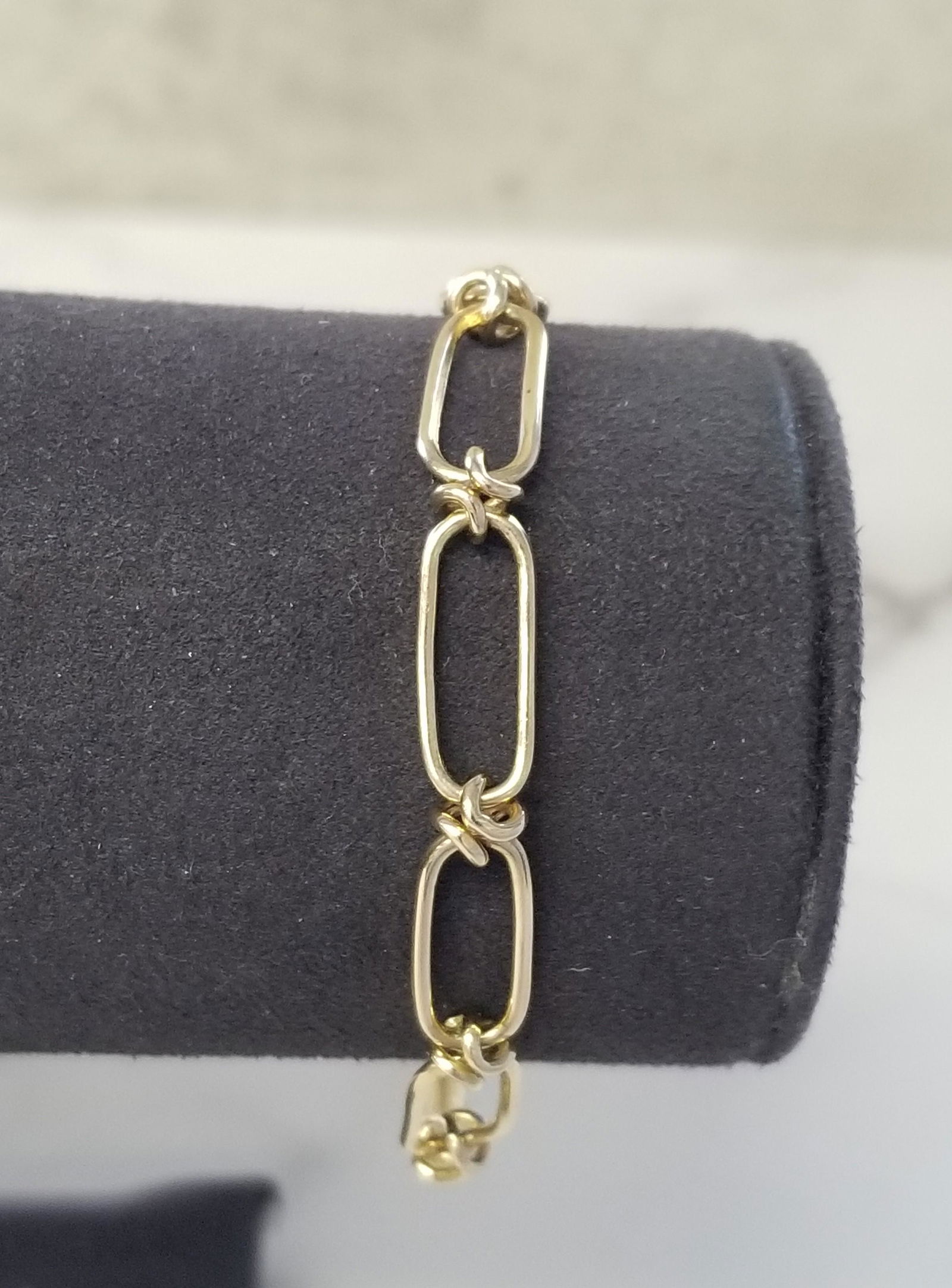 14K Gold Fancy Link Bracelet (1 of 7)