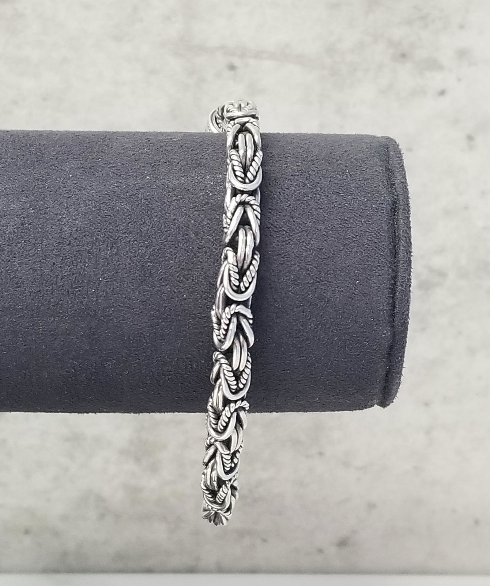 Silver Byzantine Chain Bracelet (1 of 6)