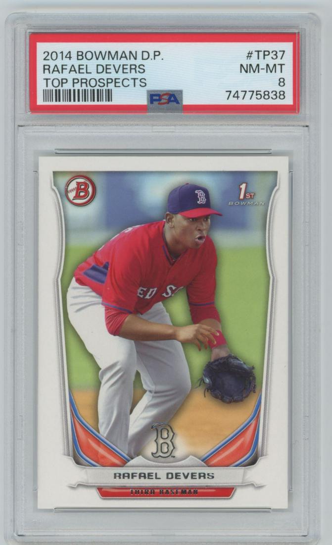 2014 Bowman Draft Picks & Top Prospects Rafael Devers #TP37 PSA 8 (1 of 2)