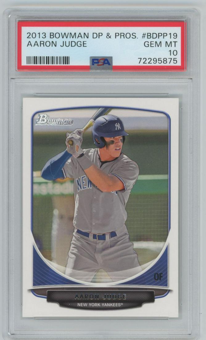 2013 Bowman Draft Picks & Prospects Aaron Judge #BDPP19 PSA  10 (1 of 2)