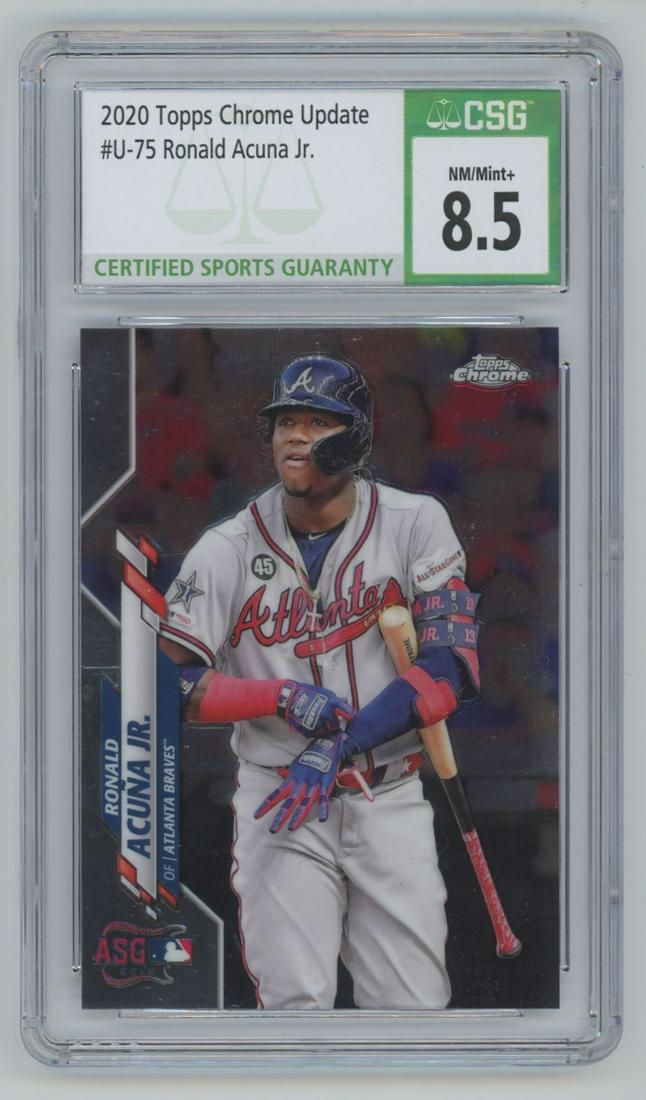 2020 Topps Chrome Update Edition Ronald Acuna Jr #U-75 CSG 8.5 (1 of 2)