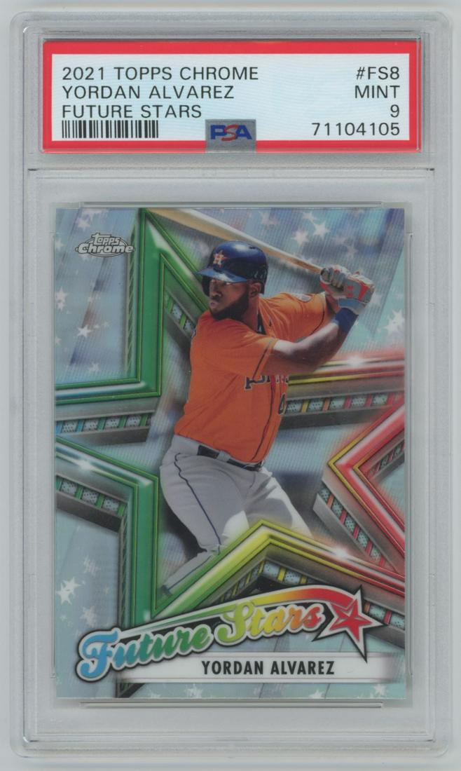 2021 Topps Chrome Future Stars Yordan Alvarez FS-8 PSA 9 (1 of 2)