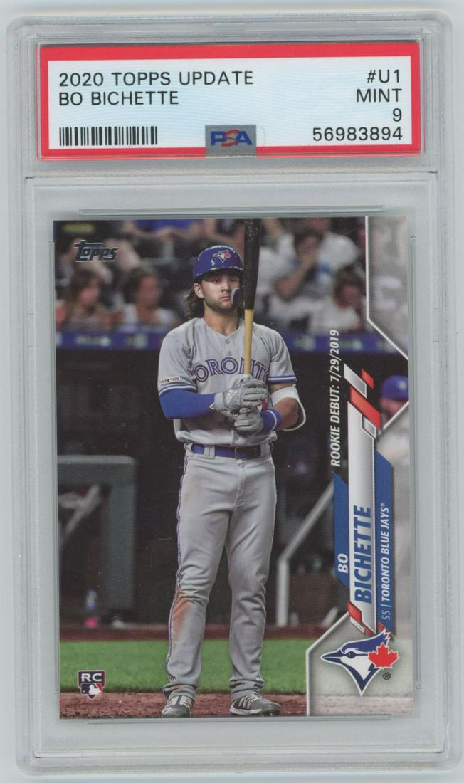 2020 Topps Update Rookie Bo Bichette U-1 PSA 9 (1 of 2)