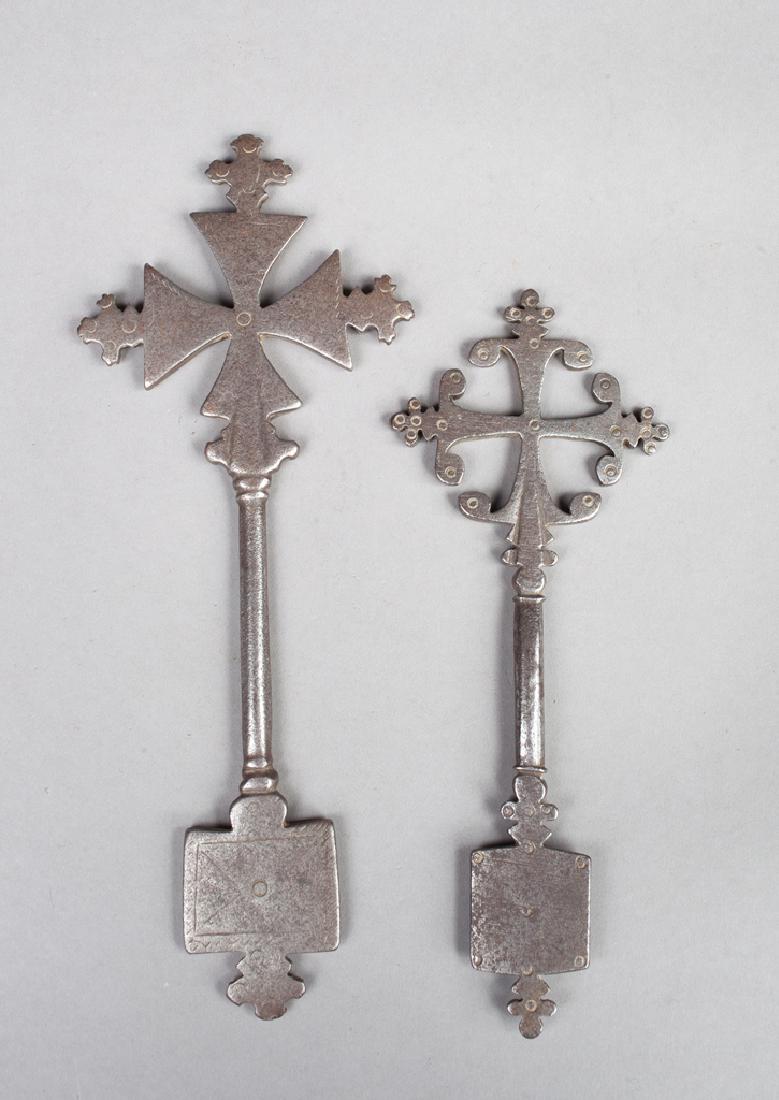 Two ceremonial Ethiopian crosses (1 of 1)