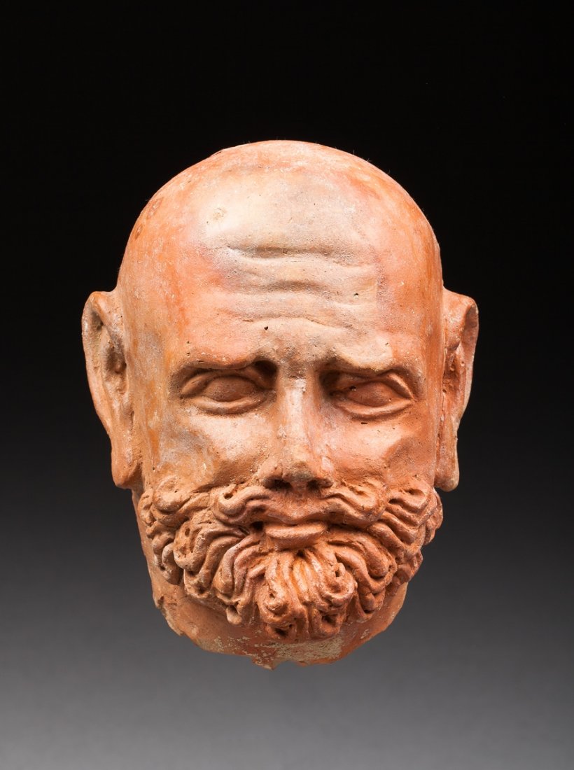 Gandhara head of bearded man (1 of 1)