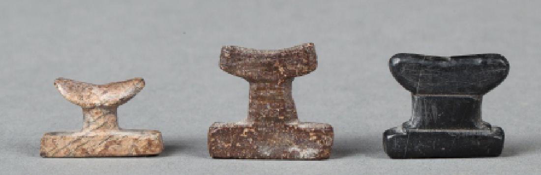 Lot with three egyptian headrest amulets (1 of 1)